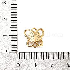 Brass Micro Pave Cubic Zirconia Butterfly Connector Charms&nbsp;LS-KK-B152-23G