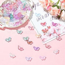 100Pcs Transparent Spray Painted Glass Beads&nbsp;GLAA-YW0005-09