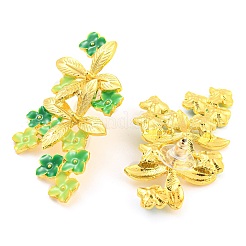 Saint Patrick's Day Theme Zinc Alloy Dangle Stud Earrings&nbsp;EJEW-Z030-02C