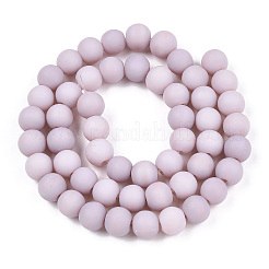 Opaque Glass Beads Strands&nbsp;GLAA-T032-P8mm-MD07