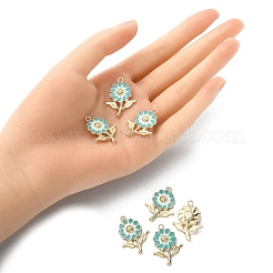 8Pcs Alloy Enamel Pendants&nbsp;ENAM-YW0002-31C