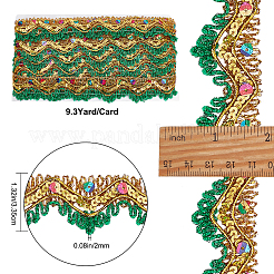 Polyester Glitter Ribbon&nbsp;OCOR-WH0068-36C