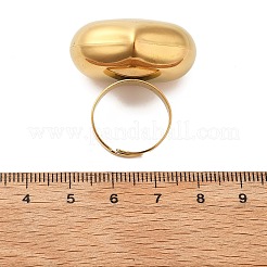 304 Stainless Steel Adjustable Finger Rings&nbsp;STAS-P395-16G