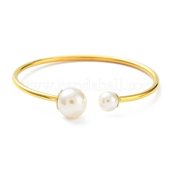 Ion Plating(IP) 304 Stainless Steel Cuff Bangles&nbsp;BJEW-M309-01G