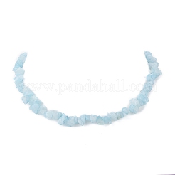 Natural White Jade Dyed Chips Beaded Necklaces&nbsp;NJEW-JN04275-07
