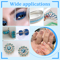 1200Pcs 6 Colors Cubic Zirconia Cabochons&nbsp;ZIRC-PH0001-56