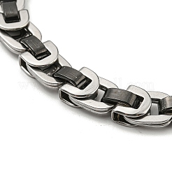 Two Tone 201 Stainless Steel Link Chain Bracelet&nbsp;BJEW-B078-29BP