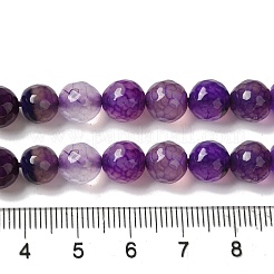 Dyed & Heated Natural Dragon Veins Agate Beads Strands&nbsp;G-P539-A01-18
