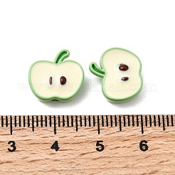 Apple Spray Painted Alloy Beads&nbsp;FIND-C075-02A