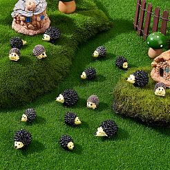 30Pcs 3 Styles Resin Hedgehog Miniature Ornaments&nbsp;DJEW-GA0001-67