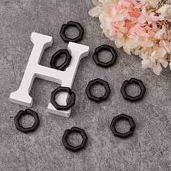 Opaque Spray Painted Acrylic Linking Rings&nbsp;OACR-S021-26A-C01