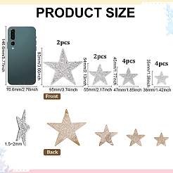 12Pcs 4 Styles Self Adhesive Rhinestone Appliques&nbsp;DIY-FG0008-27