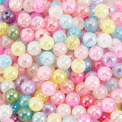 Transparent Crackle Acrylic Beads&nbsp;PACR-PA0001-18B