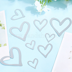 15Pcs 3 Styles Heart Plastic Wall Stickers&nbsp;DIY-CN0003-44A