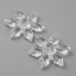 Christmas Transparent Acrylic Connector Charms&nbsp;OACR-WH0037-02B-01