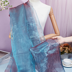 Two Tone Polyester Organza Fabric&nbsp;DIY-WH0683-41B