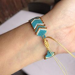 Bohemian Handmade Glass Seed Beaded Adjustable Bracelets&nbsp;IG8011