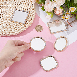 5Pcs 5 Styles Miniature Alloy Mirrors&nbsp;AJEW-HY0002-49