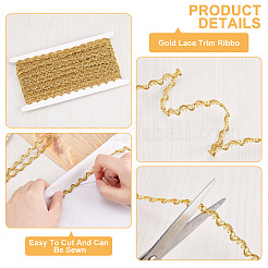 Filigree Corrugated Lace Ribbon&nbsp;OCOR-WH0080-08