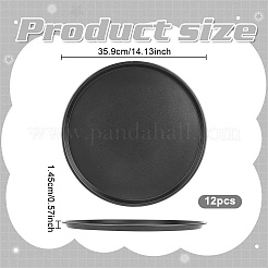Carbon Steel Flat Round Shaped Non-Stick Fluted Pizza Pan&nbsp;BAKE-WH0002-003A