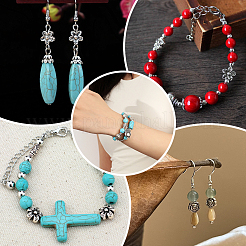 210Pcs 7 Styles Tibetan Style Alloy Beads&nbsp;FIND-AR0004-77