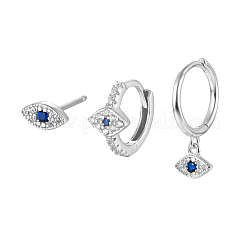 Simple S925 Sterling Silver Horse Eye Earring Sets&nbsp;NN5994-2