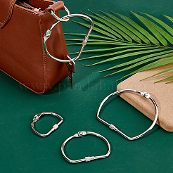 8Pcs 4 Styles Iron Screw Carabiner Lock Charms&nbsp;FIND-FH0014-46
