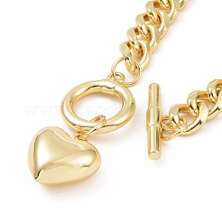 Rack Plating Brass Curb Chain Bracelets&nbsp;BJEW-C034-01G
