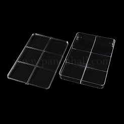 6 Grids Plastic Bead Containers with Cover&nbsp;CON-K002-03B