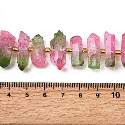 Electroplated Natural Quartz Crystal Beads Strands&nbsp;G-F800-D