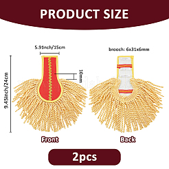 Non-woven Fabric Tassel Epaulettes&nbsp;AJEW-WH0314-705