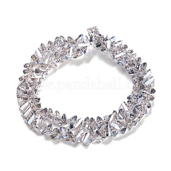 Electroplate Transparent Glass Beads Strands&nbsp;EGLA-P052-02A-PL04