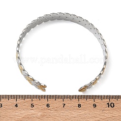 304 Stainless Steel Cuff Bangles for Women&nbsp;BJEW-D466-02GP