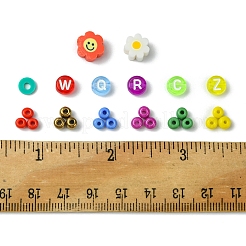 Rainbow Color DIY Glass Seed & Acrylic & Handmade Polymer Clay Beads Bracelet Making Kits&nbsp;DIY-FS0007-74