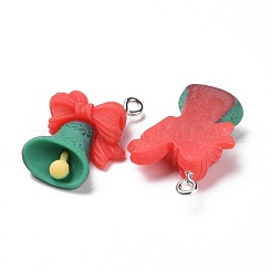 Christmas Opaque Resin Pendants&nbsp;RESI-G028-03P