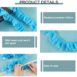 10M Pleated Polyester Ribbon&nbsp;OCOR-CY0002-27B