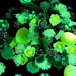 Luminous Opaque Resin Cabochons&nbsp;CRES-U006-01H