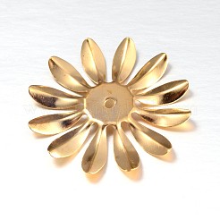 Multi-Petal Flower Iron Bead Caps&nbsp;IFIN-N3296-02