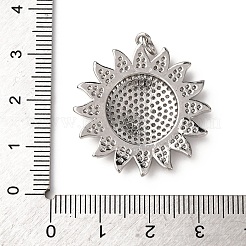 Brass Micro Pave Cubic Zirconia Pendants&nbsp;LS-KK-A264-01P