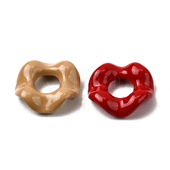 Baking Paint Alloy Enamel European Beads&nbsp;FIND-G092-08