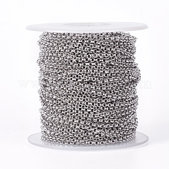 Tarnish Resistant 304 Stainless Steel Rolo Chains&nbsp;STAS-I107-02P