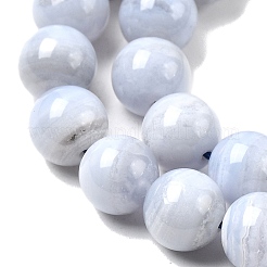 Natural Blue Lace Agate Beads Strands&nbsp;G-G344-A06-8mm