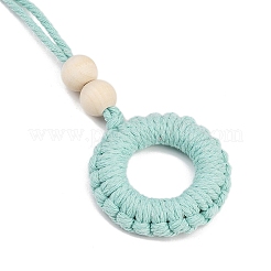 Round Cotton Pendant Decorations&nbsp;HJEW-JM04035-03