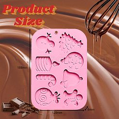 2Pcs DIY Christmas Theme Food Grade Silicone Molds&nbsp;DIY-CJ0002-13