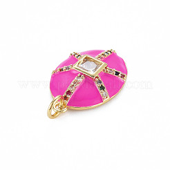 Brass Micro Pave Colorful Cubic Zirconia Pendants&nbsp;ZIRC-S067-238-NF
