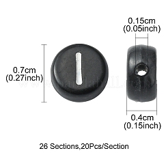 520Pcs 26 Style Opaque Acrylic Beads&nbsp;SACR-YW0001-51