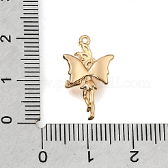 Brass Micro Pave Clear Cubic Zirconia Pendants&nbsp;CU-K001-19G