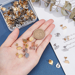 304 Stainless Steel Stud Earring Findings&nbsp;STAS-PH0019-47