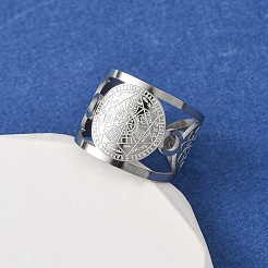 304 Stainless Steel Cuff Rings&nbsp;RJEW-D337-06P