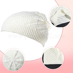 Acrylic Fiber Hand Woven Hat&nbsp;AJEW-WH20067-095A